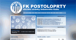 Desktop Screenshot of fkpostoloprty.cz