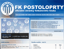 Tablet Screenshot of fkpostoloprty.cz